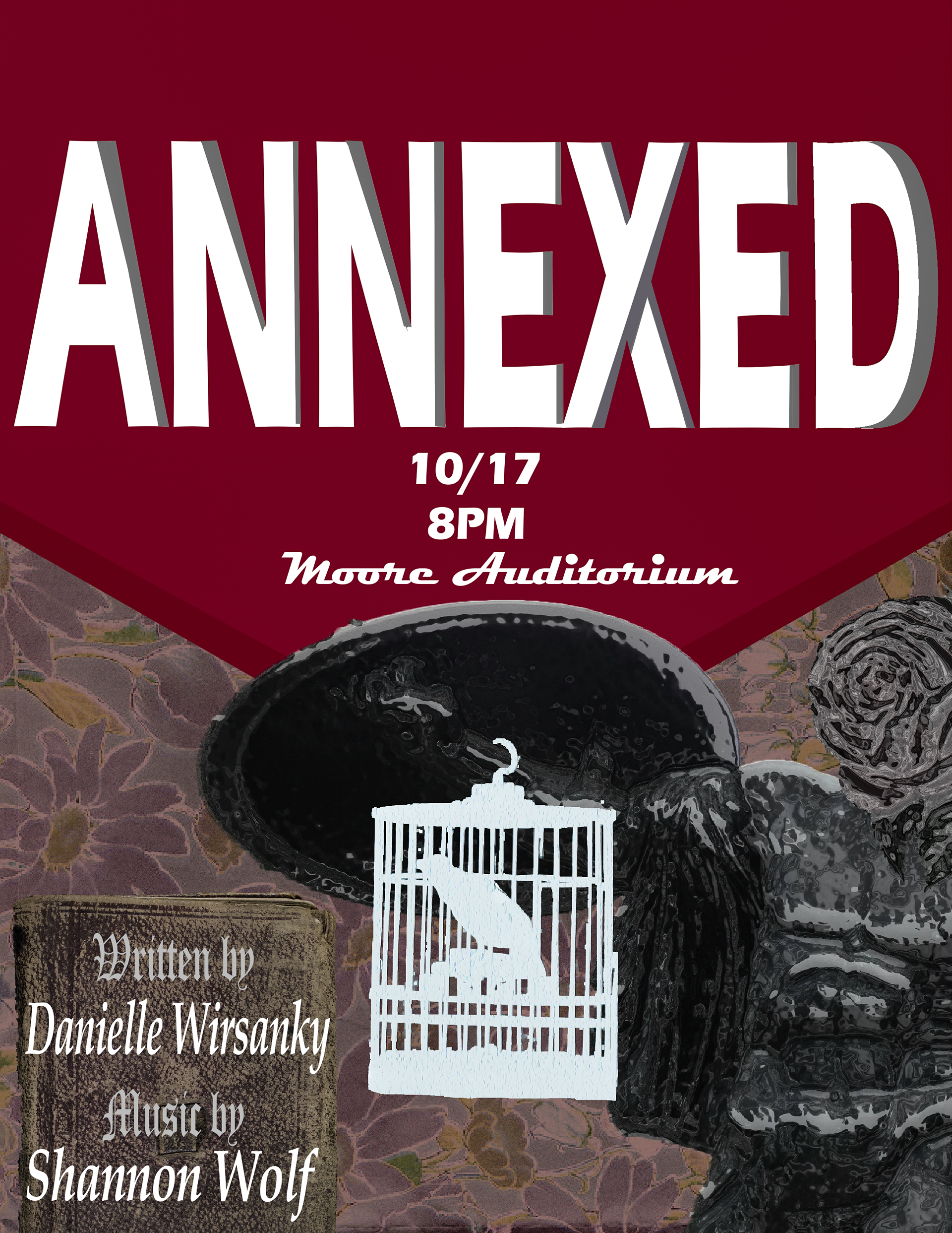 Poster for White Mouse Production's play "Annexed" Oct 2024