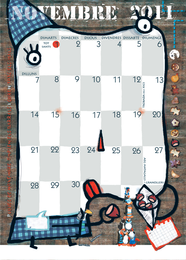 Calendari pel Parc Infantil de Nadal de Granollers