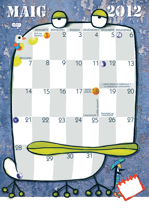 Calendari pel Parc Infantil de Nadal de Granollers