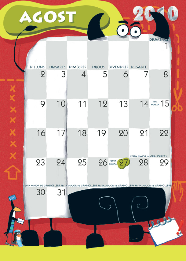Calendari pel Parc Infantil de Nadal de Granollers