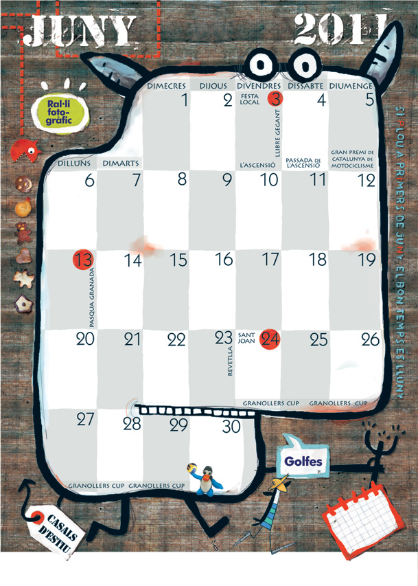 Calendari pel Parc Infantil de Nadal de Granollers