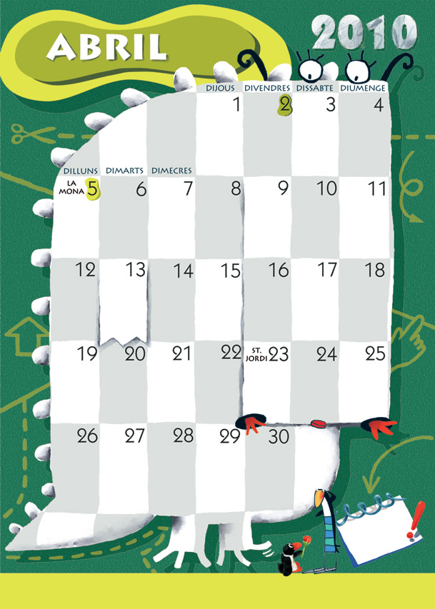 Calendari pel Parc Infantil de Nadal de Granollers
