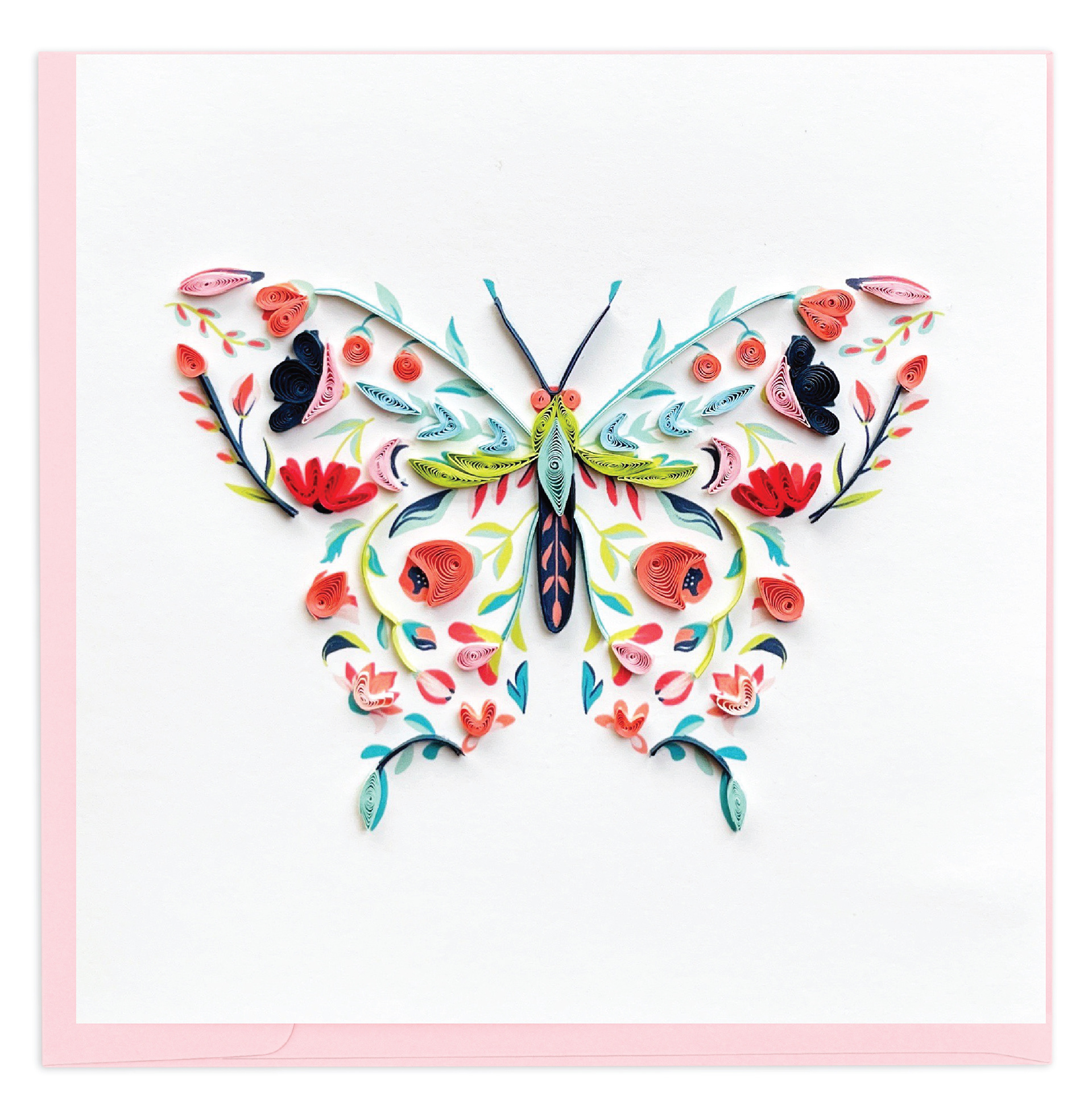 Floral Butterfly Greeting Card