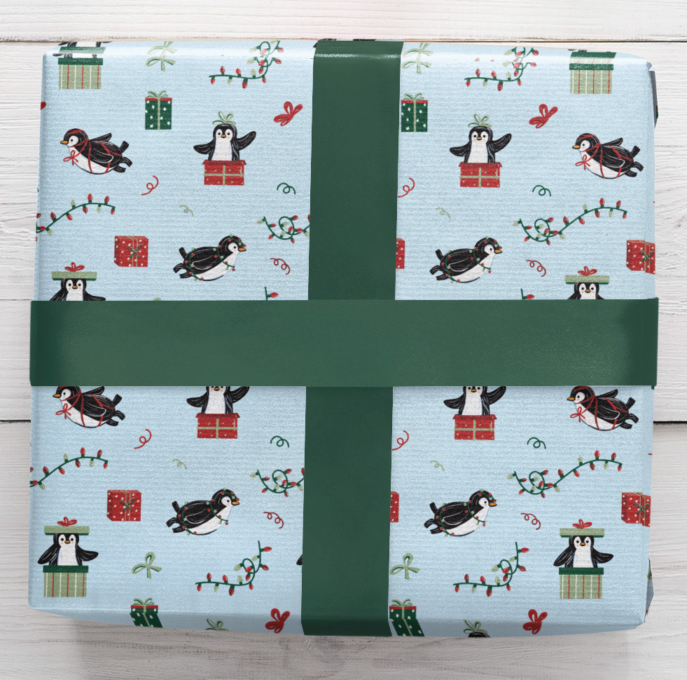 Penguin Gift Wrap Concept