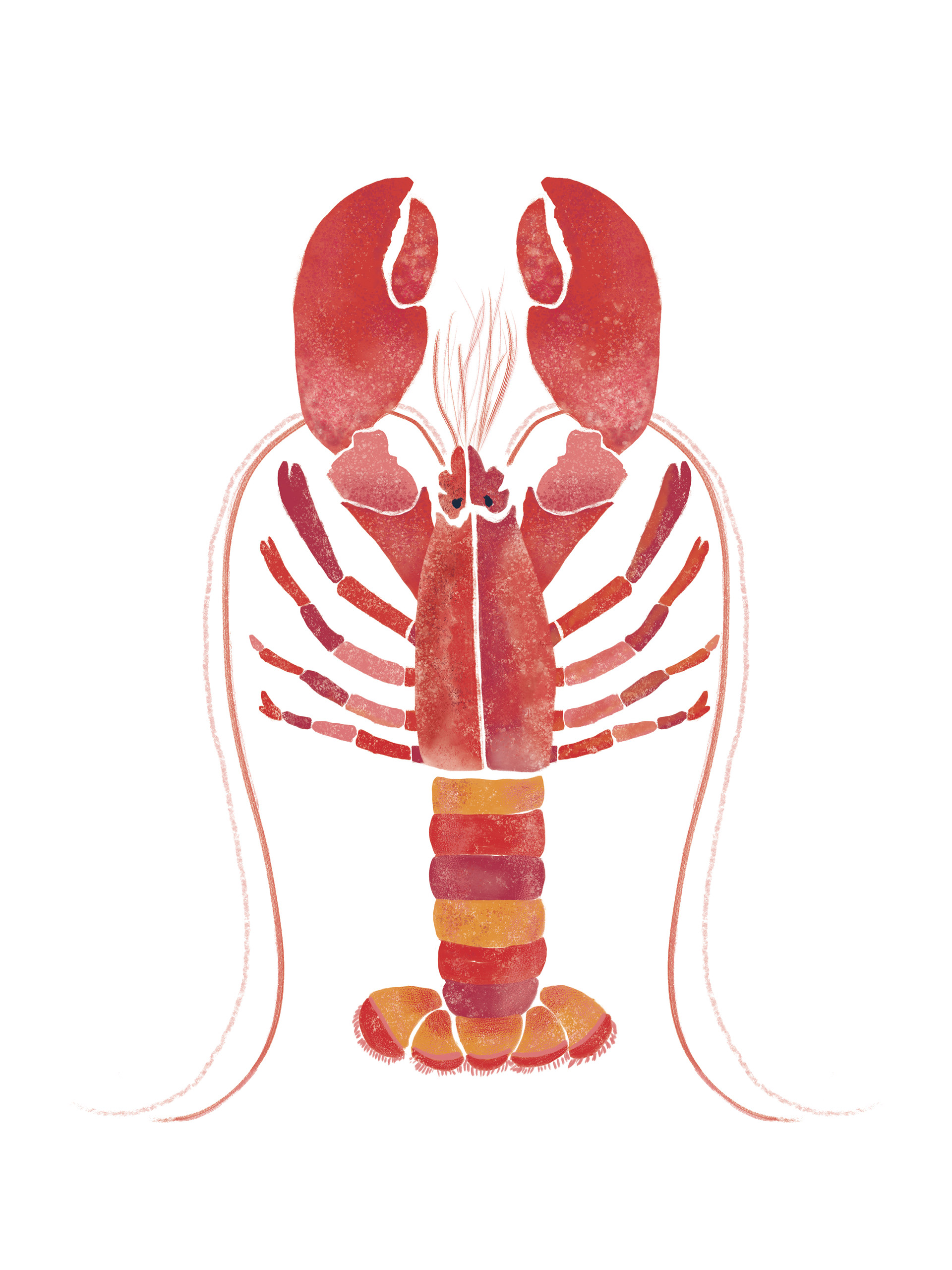 Playful Lobster for Tote Bags
