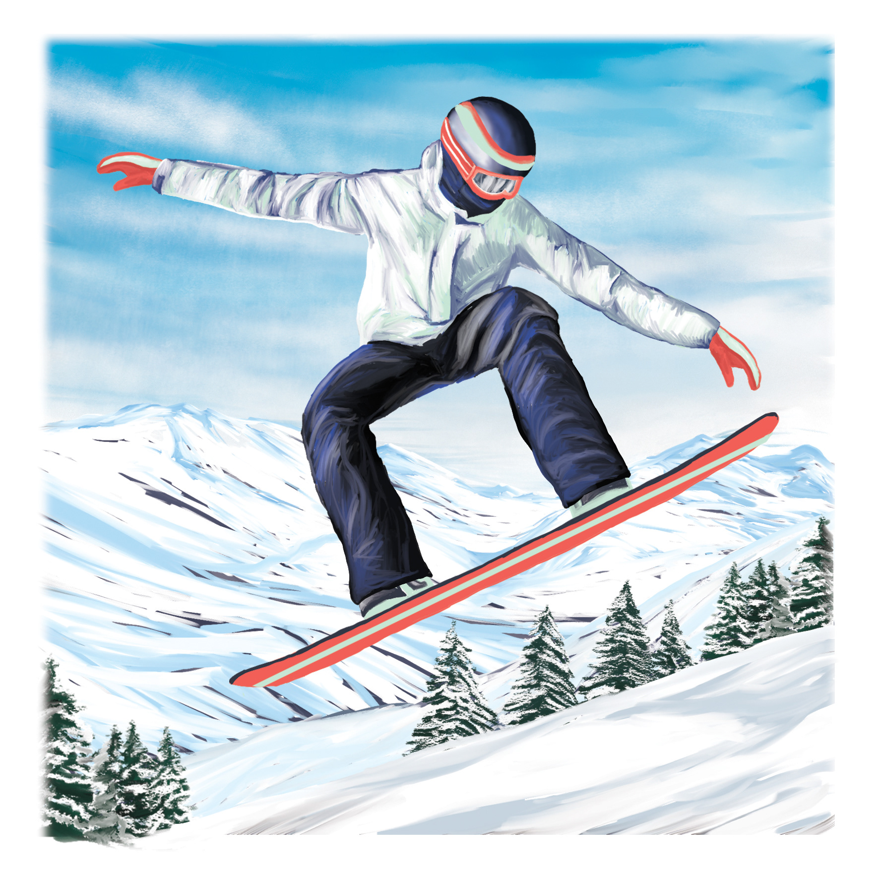 "Backcountry Snowboarder"