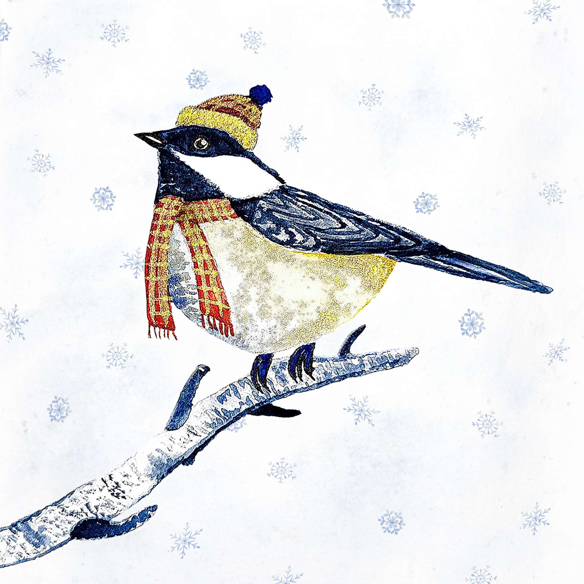 Wintry Chickadee