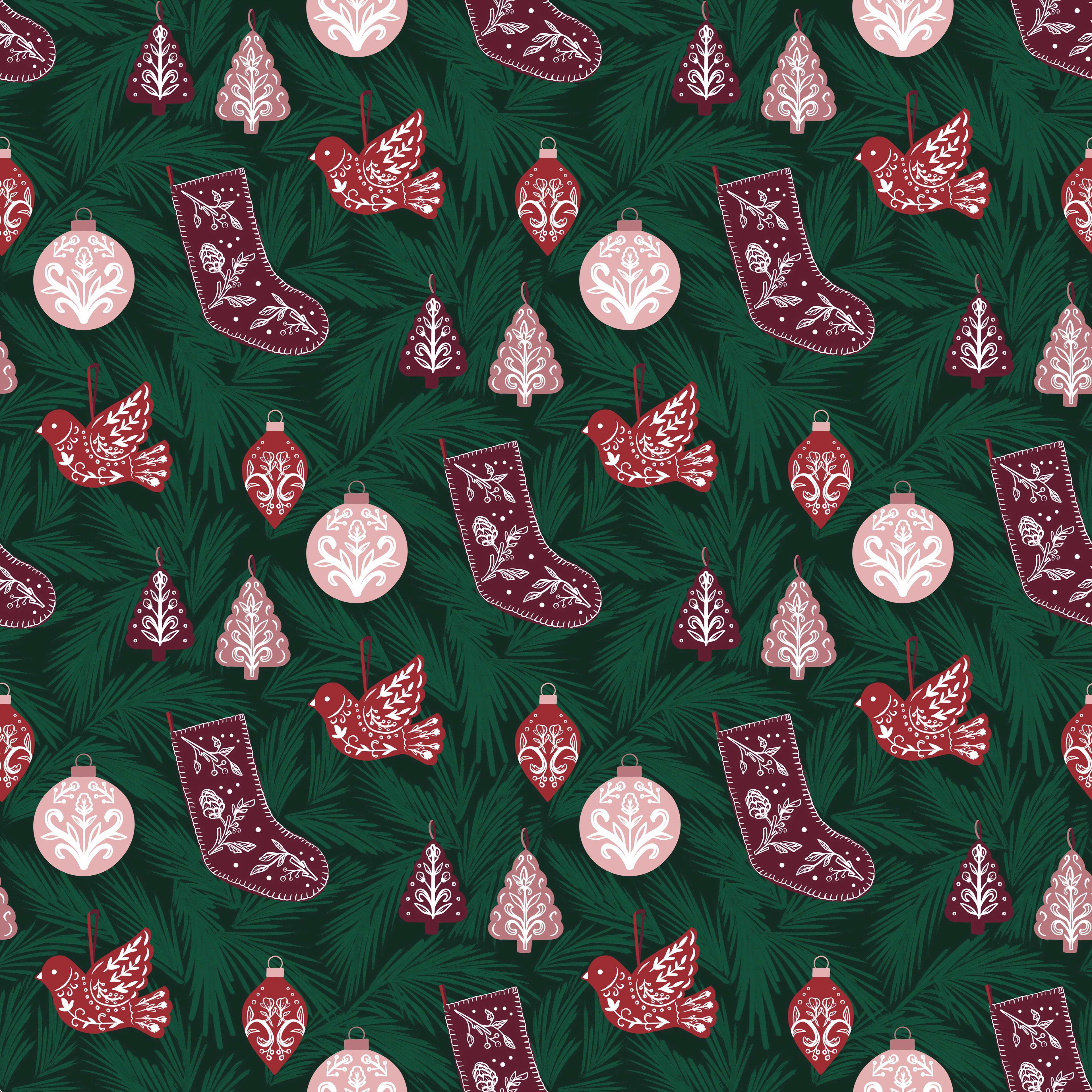 Folklore Ornaments Pattern