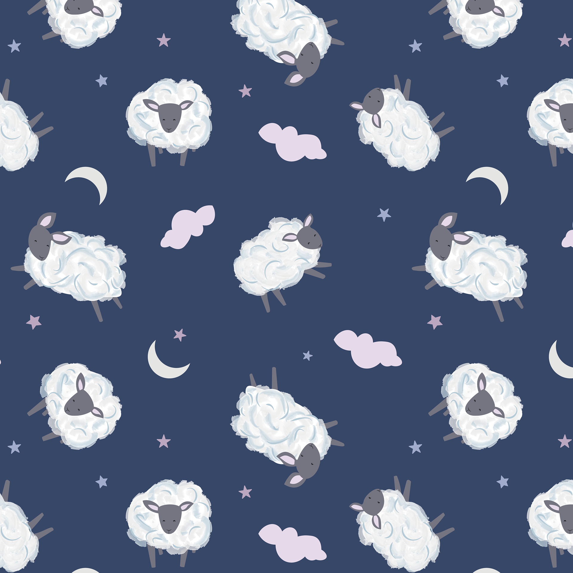 Sheep Pattern for PJ Pants