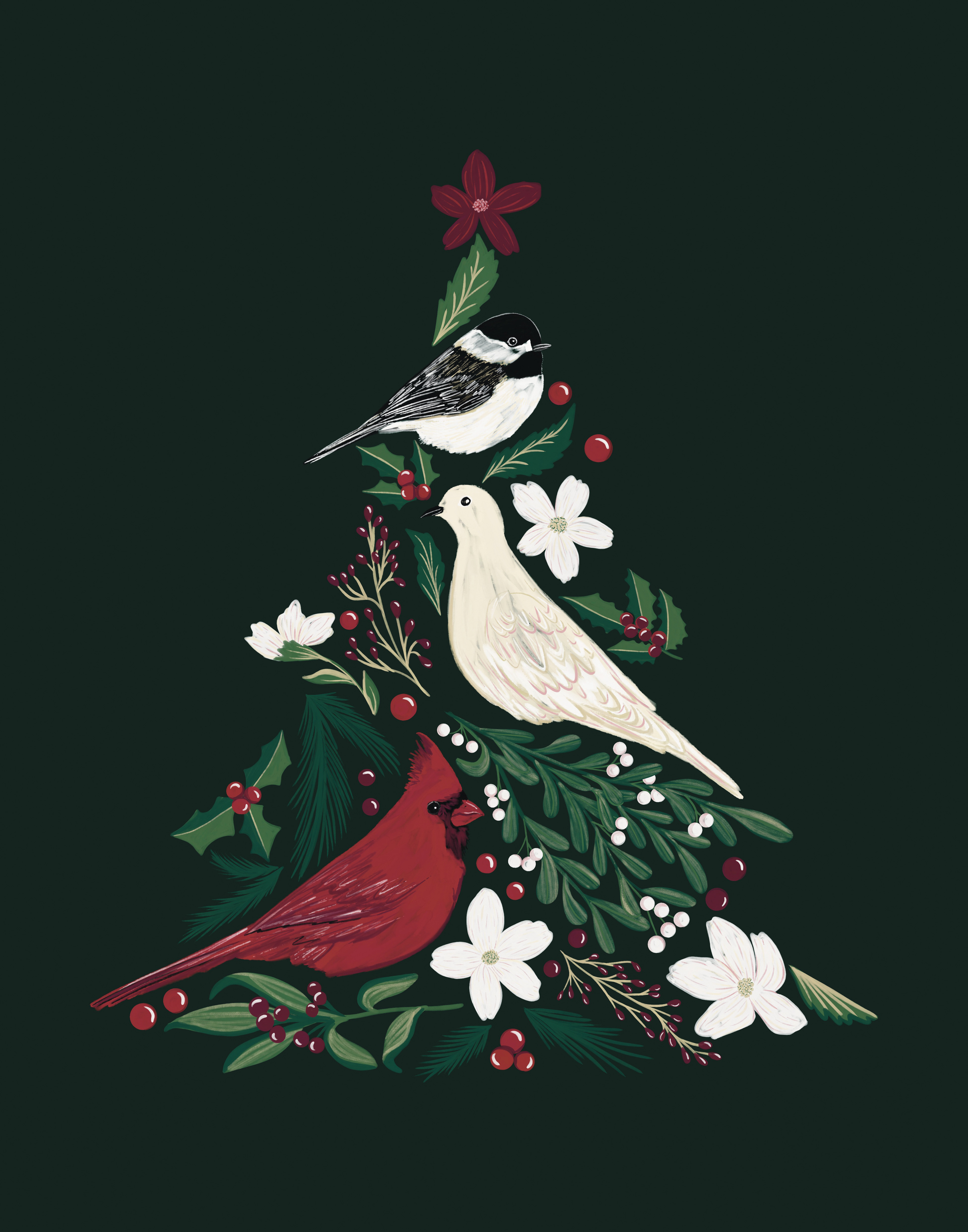 Bird Christmas Tree