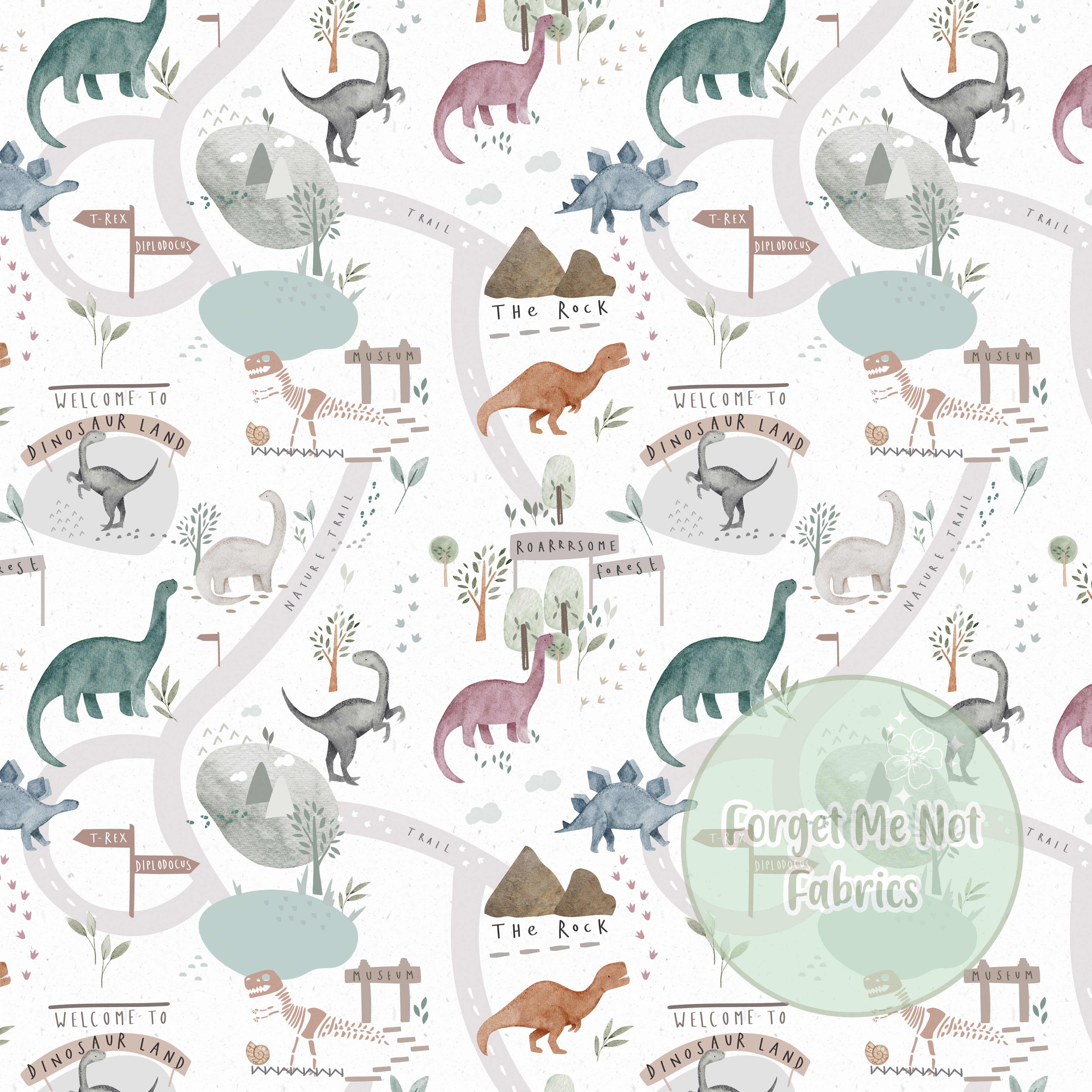 Dino Land - Cotton