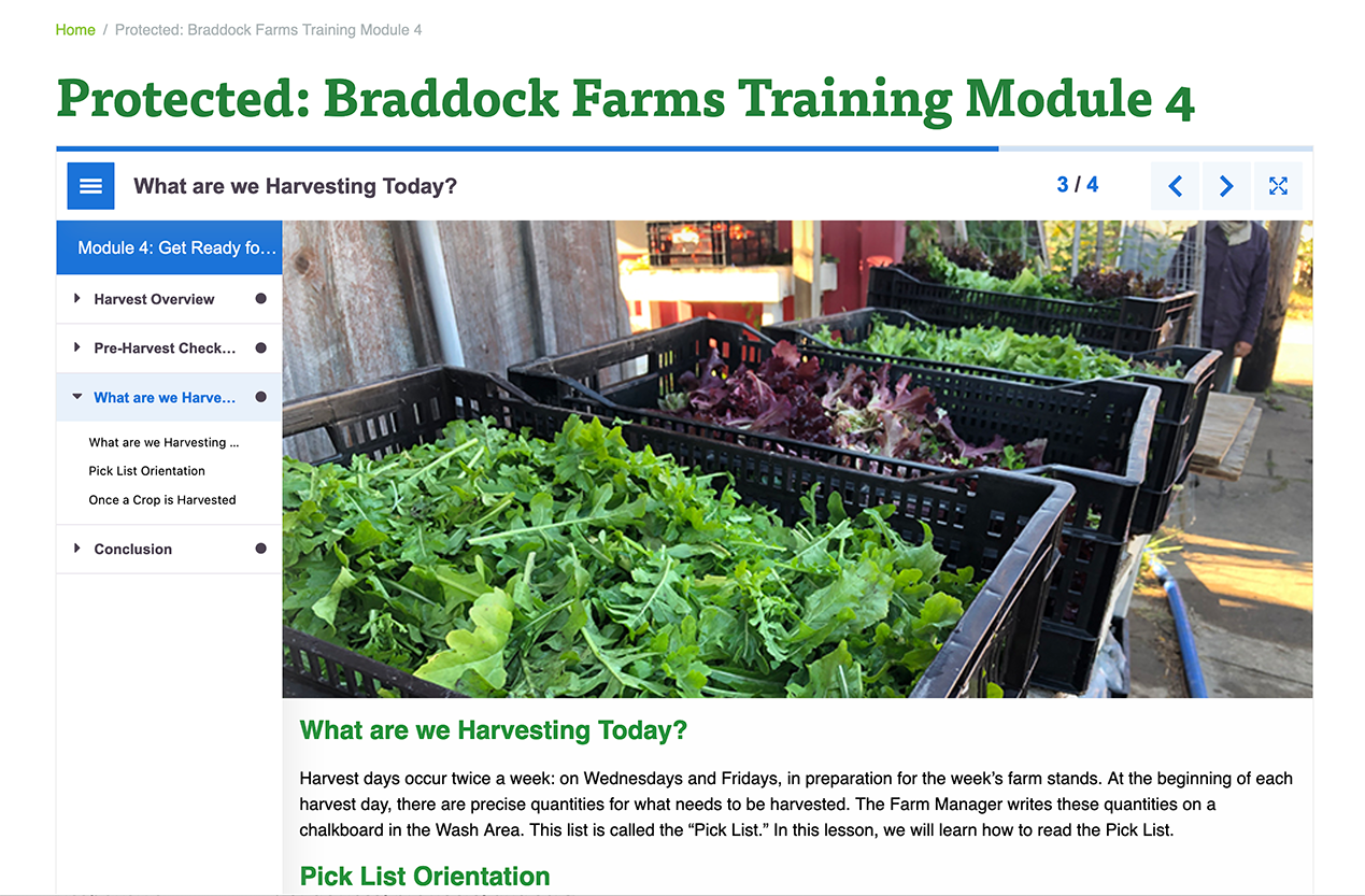 Harvesting Module