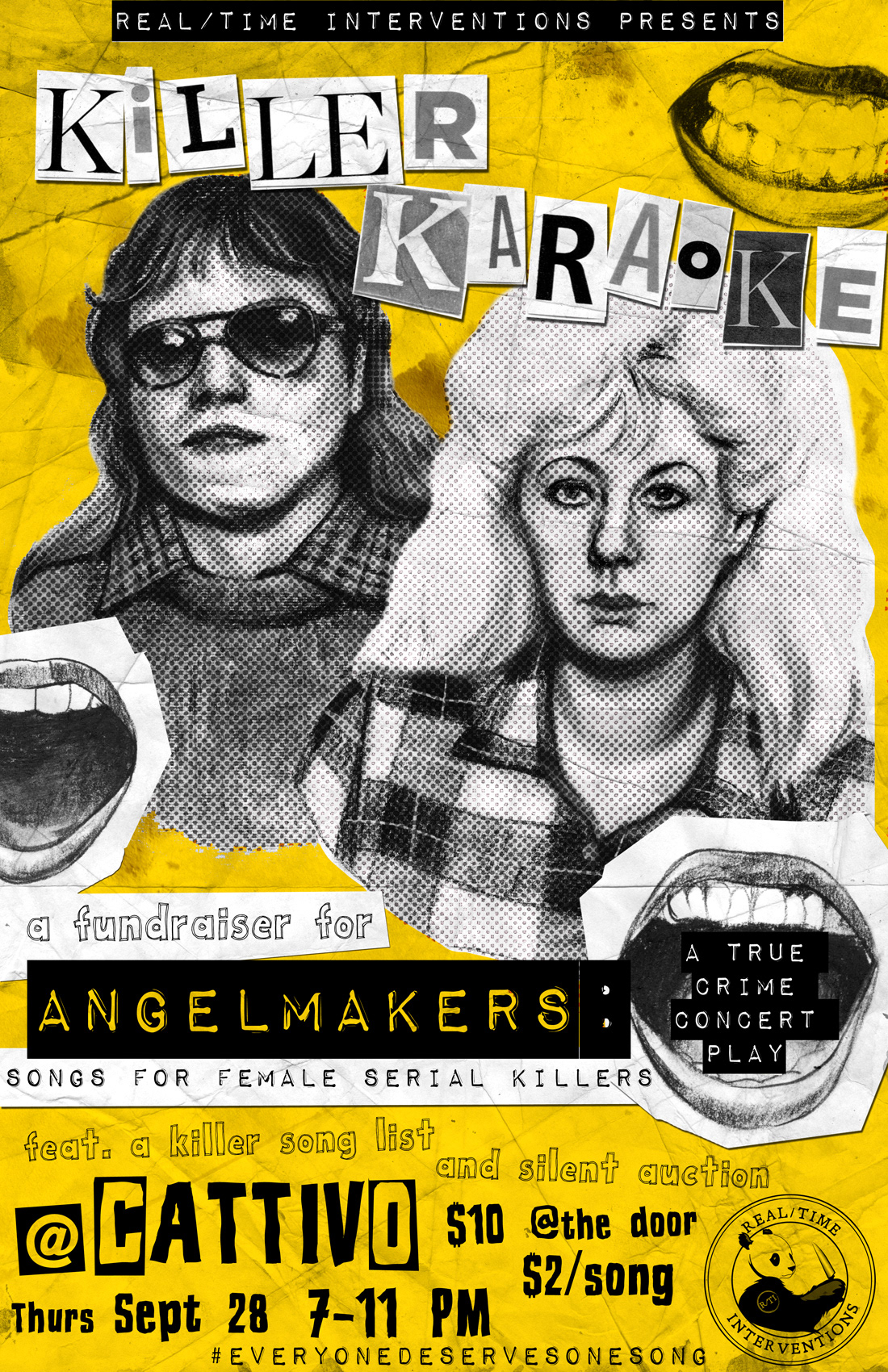 Finished poster of Kathy and Gwen