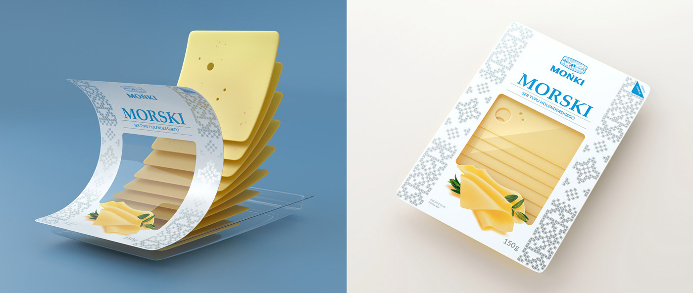 Monki Morski cheese packaging & visualization