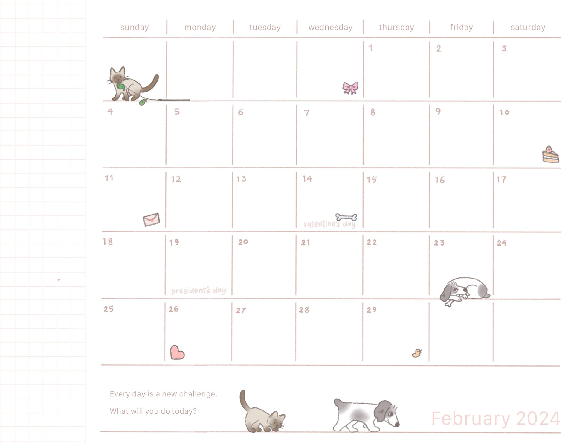 2024 Calendar made for friends & family