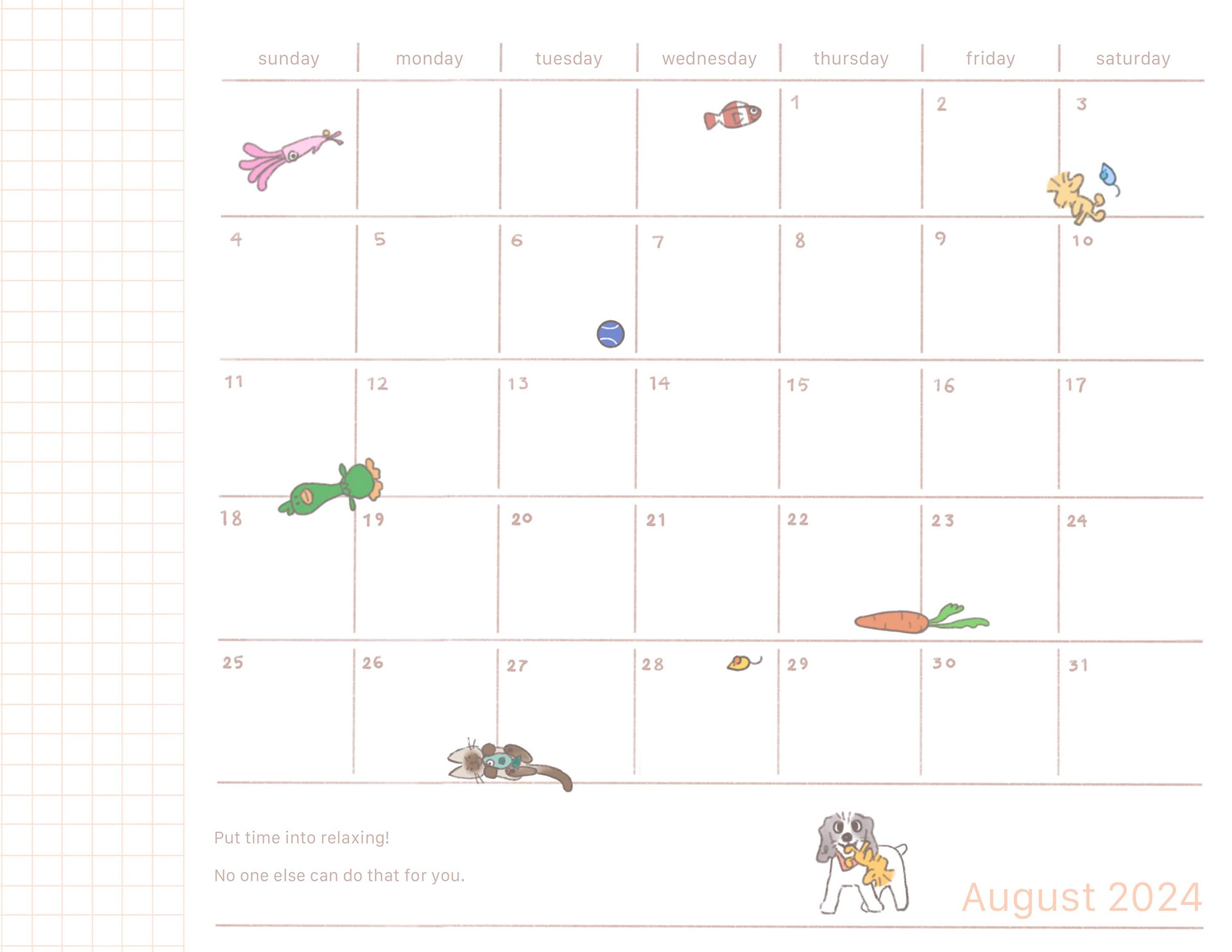 2024 Calendar made for friends & family