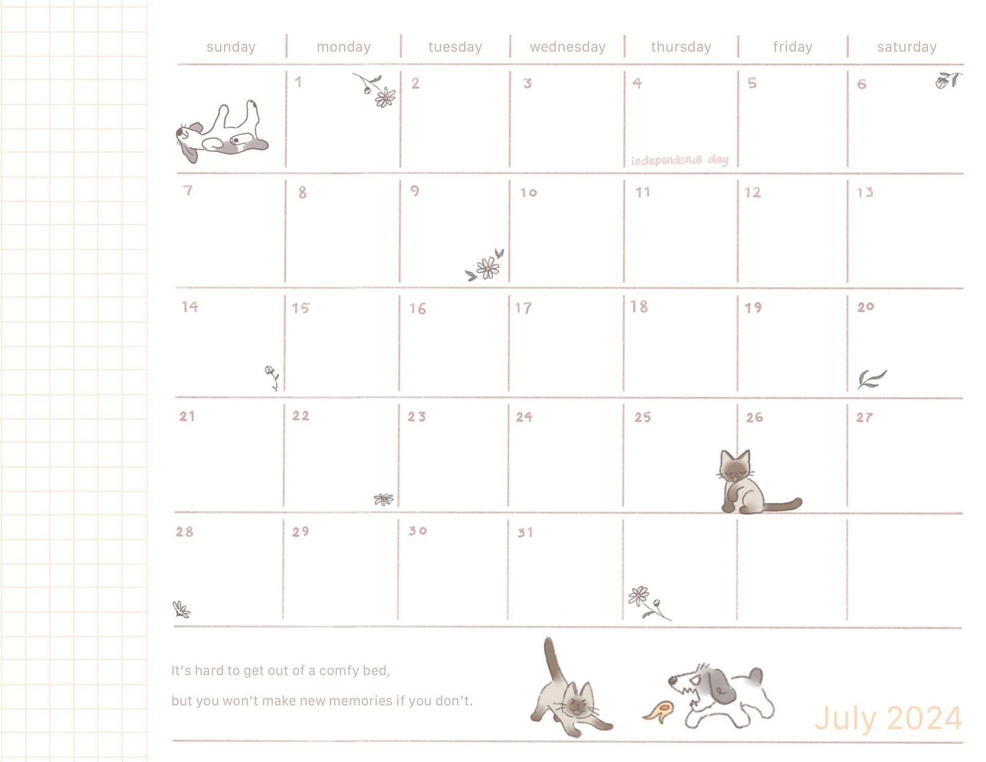 2024 Calendar made for friends & family