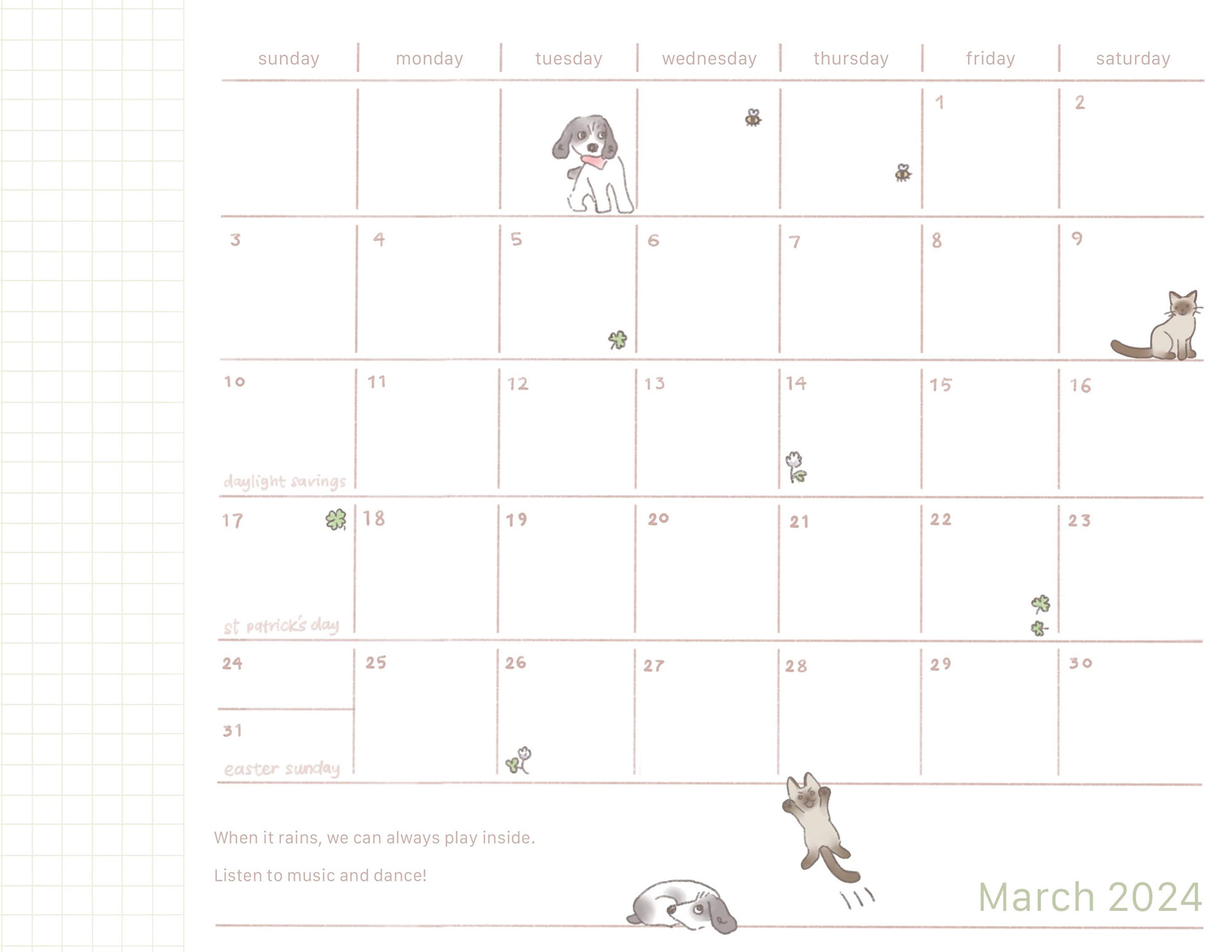 2024 Calendar made for friends & family