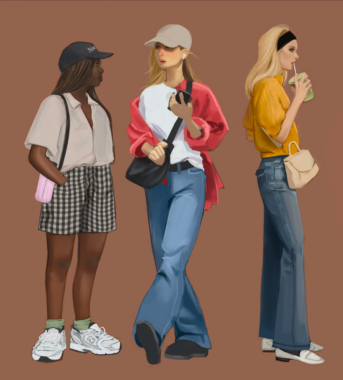 Full body portrait studies
