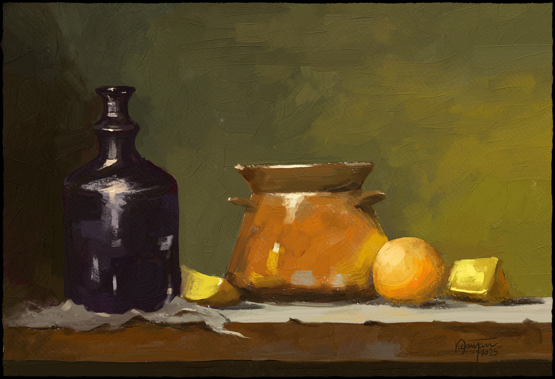 Digital OIl. Rebelle7. An appropriation of a traditional painting by Rick Hodgins