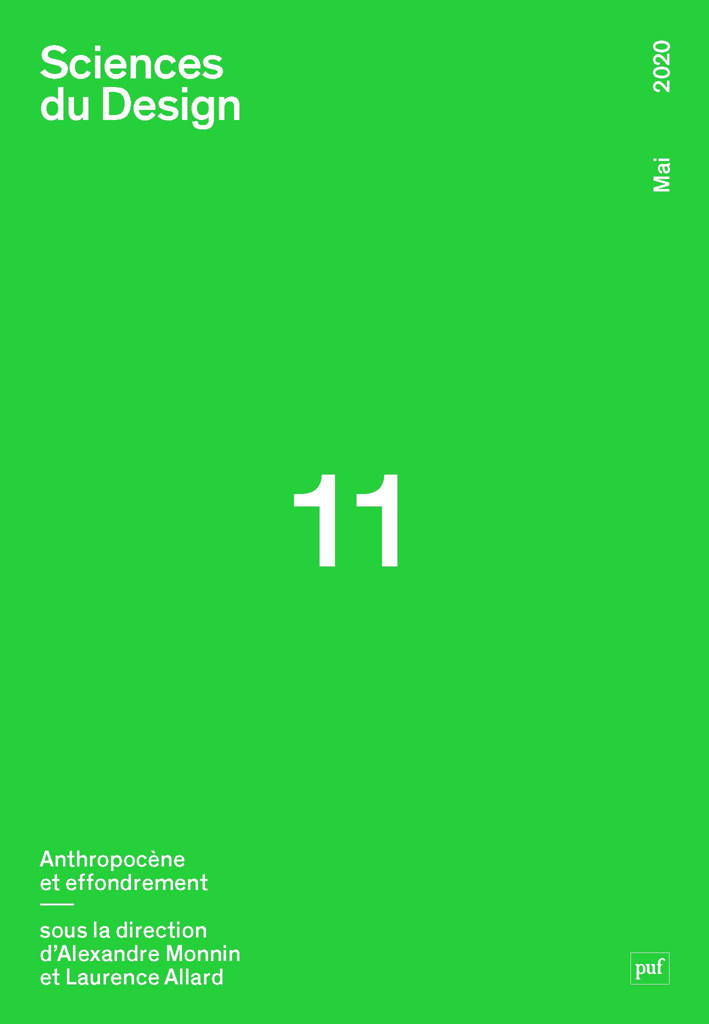 Sciences du Design 11 - Mai 2020