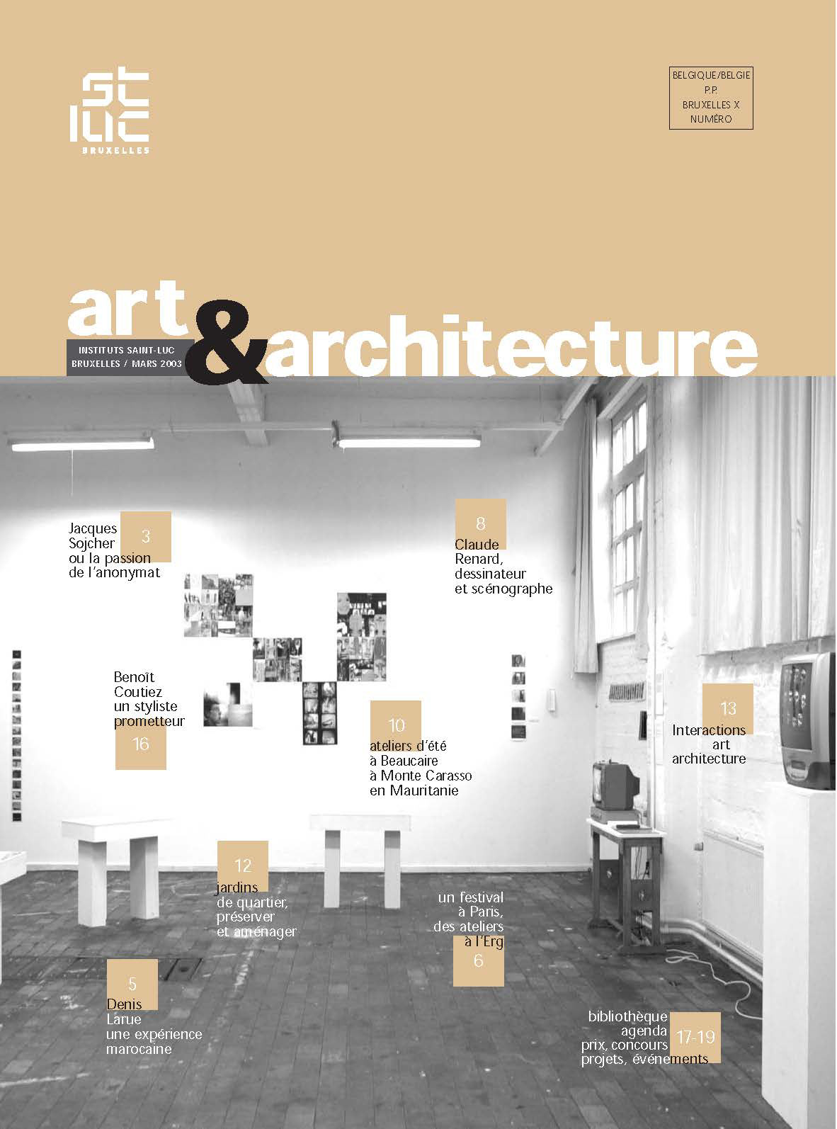 Art et Architecture - n°1 - Saint-Luc - Bruxelles
