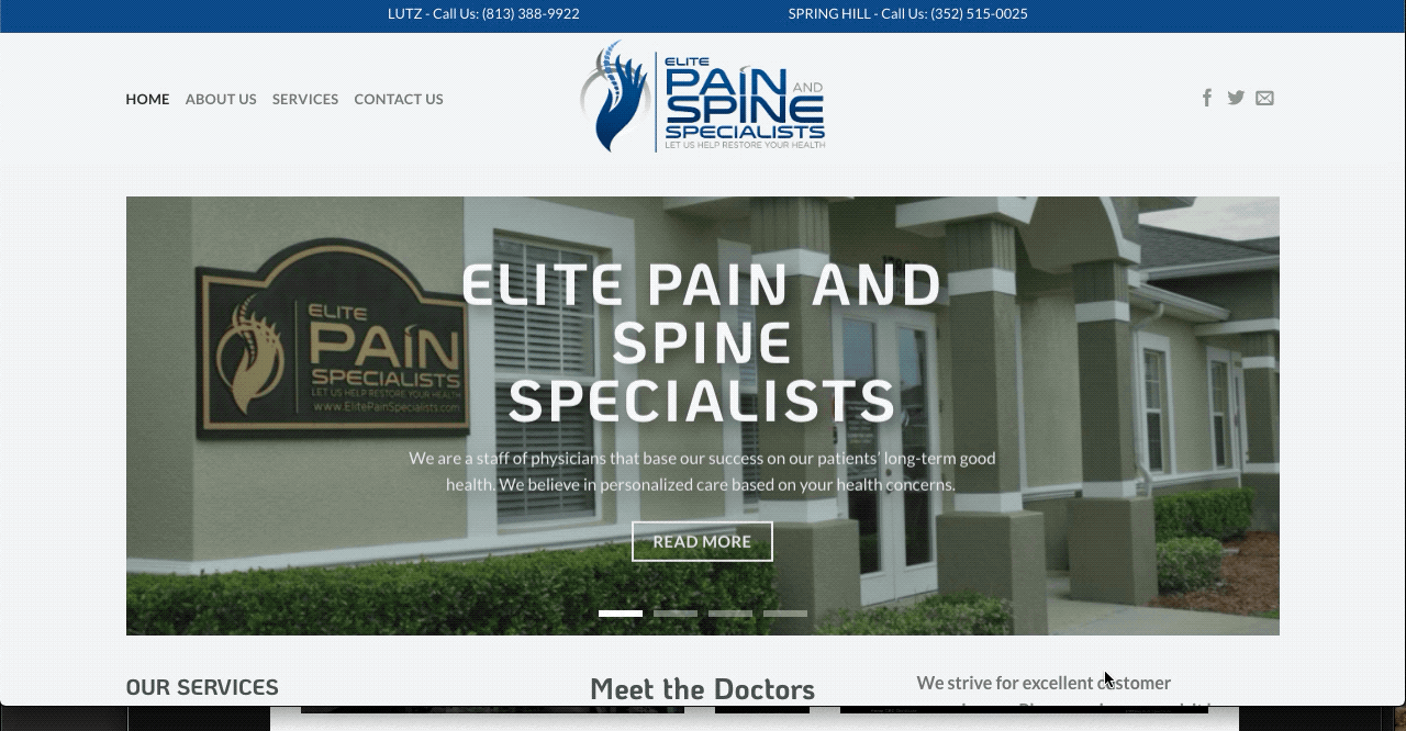 Medical Website with Patient Contact integrated