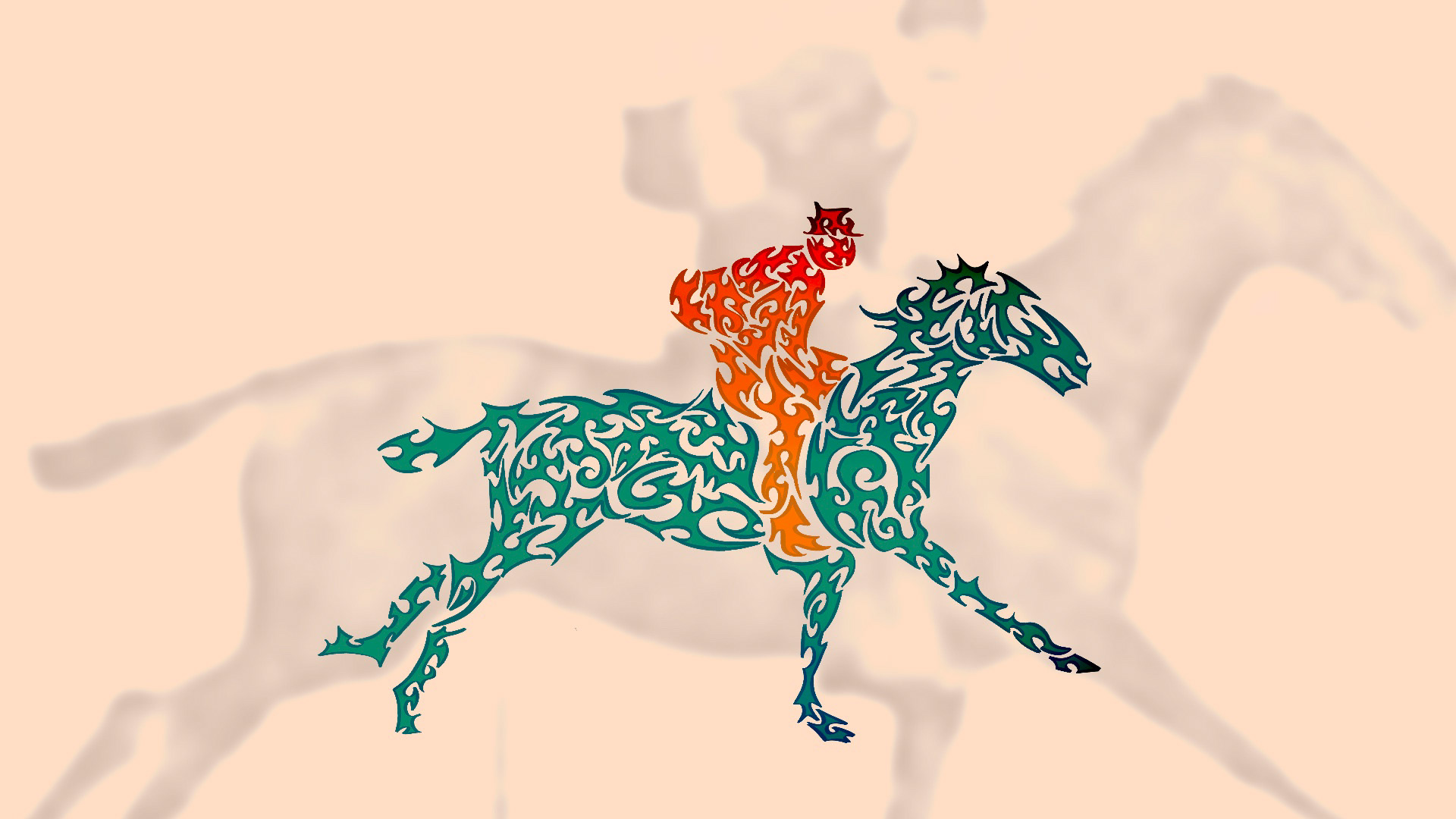 frame for fire horse animation