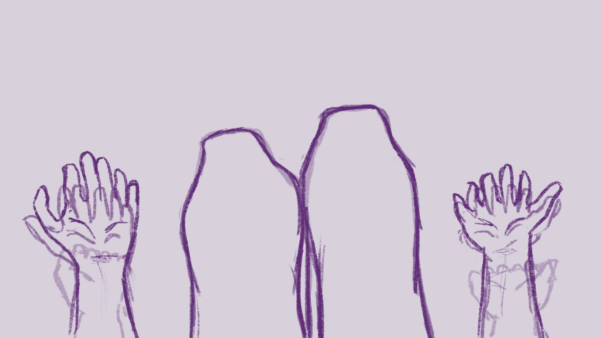 frame of hand rising scene