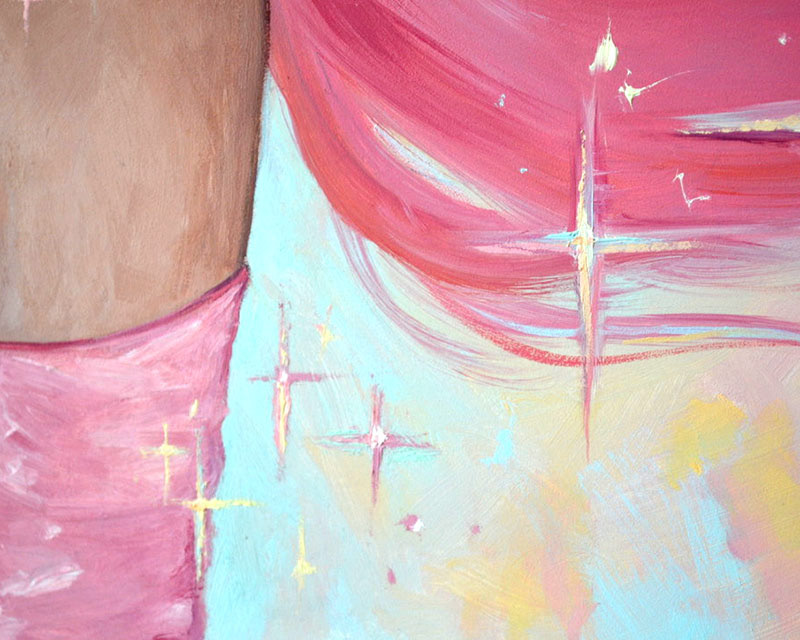 Pink Pony Girl - detail