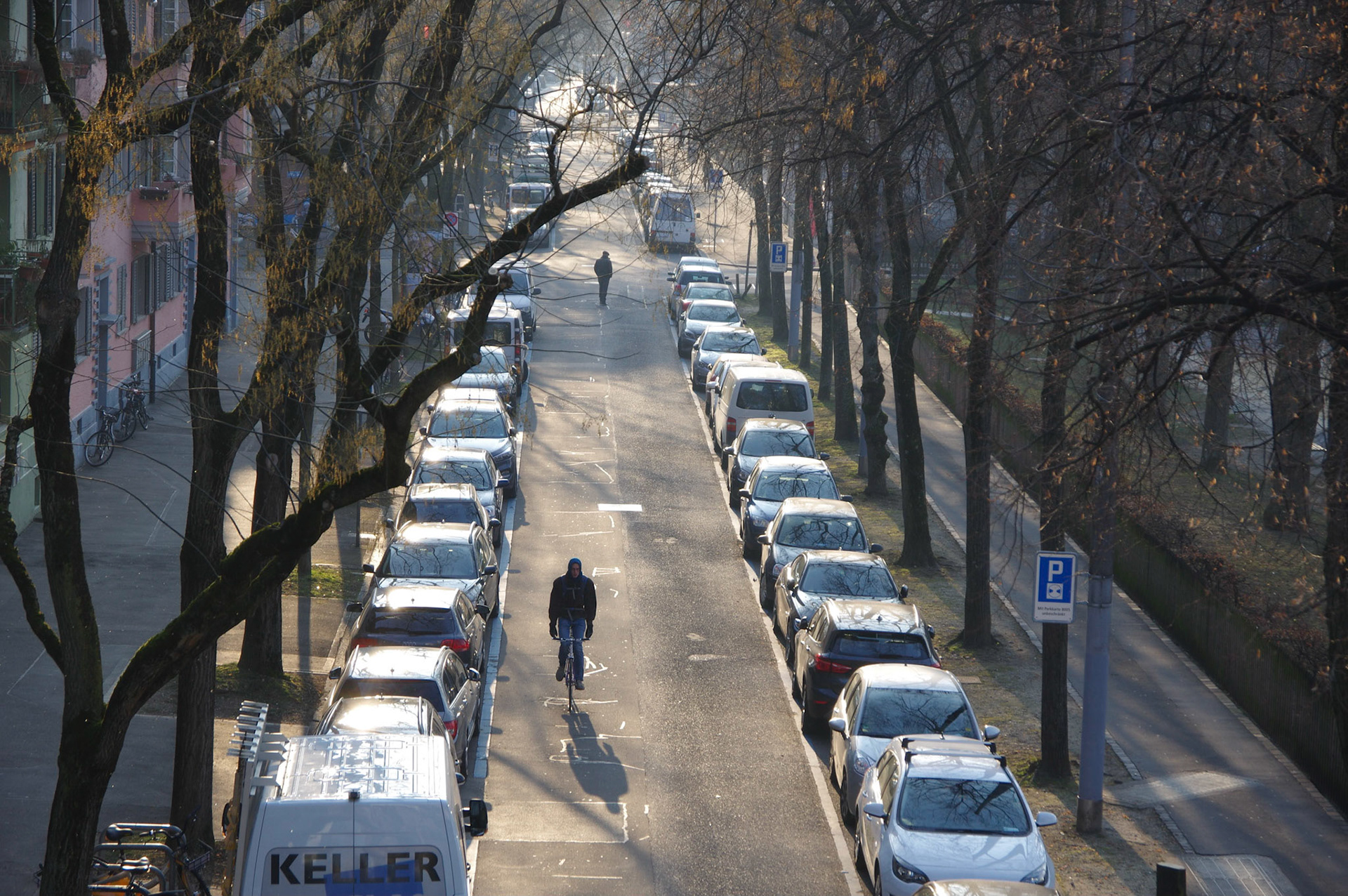 Zurich Josefstrasse early morning