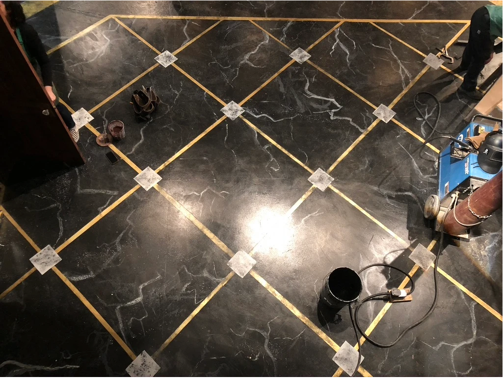 Heavily involved in the painting for my set design of Two Gents at Arizona Repertory Theatre. 