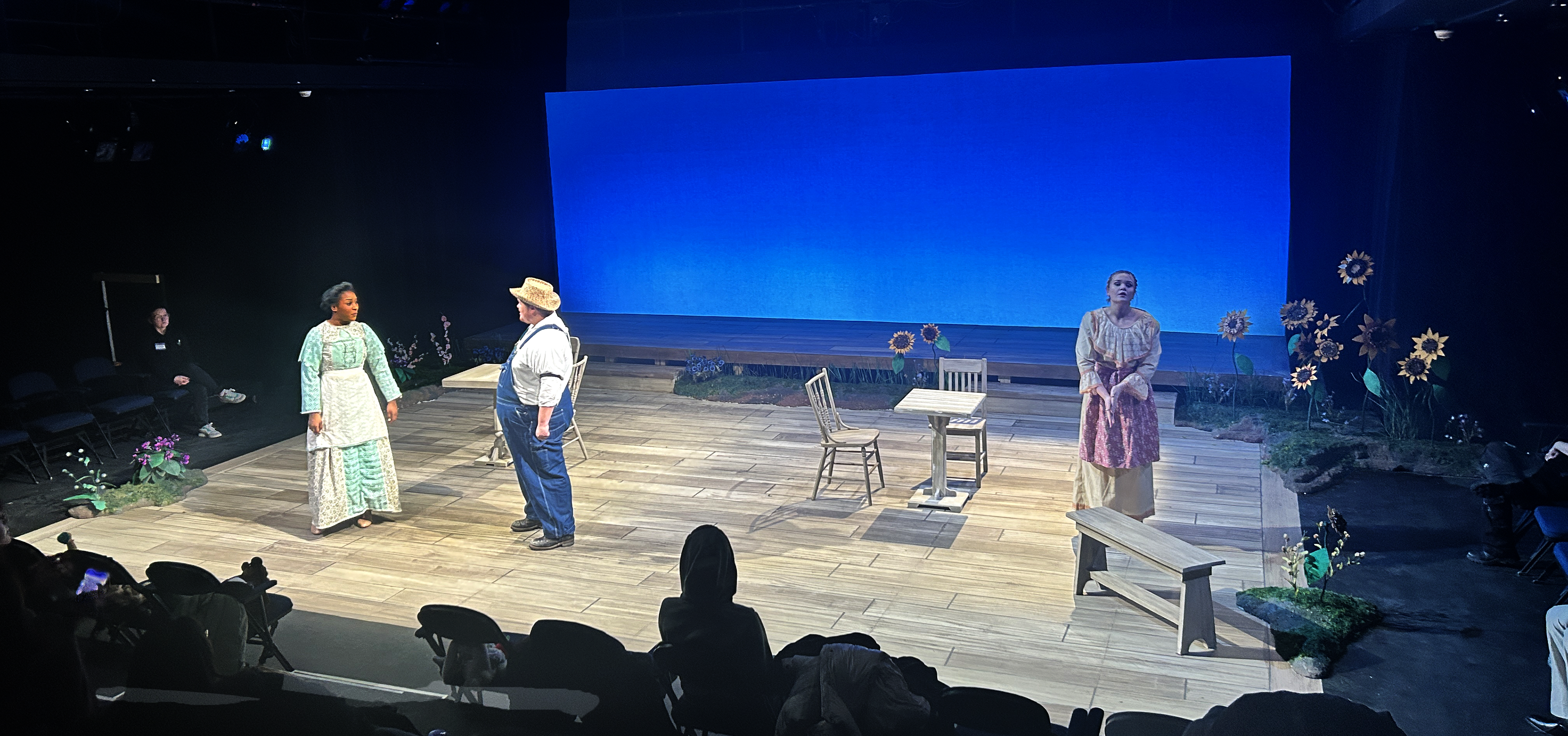 Designed/Led Student Painting for Production of Our Town at SUNY UAlbany. 