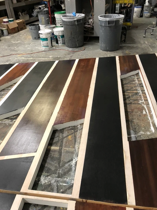 Heavily involved in the painting for my set design of Two Gents at Arizona Repertory Theatre. 