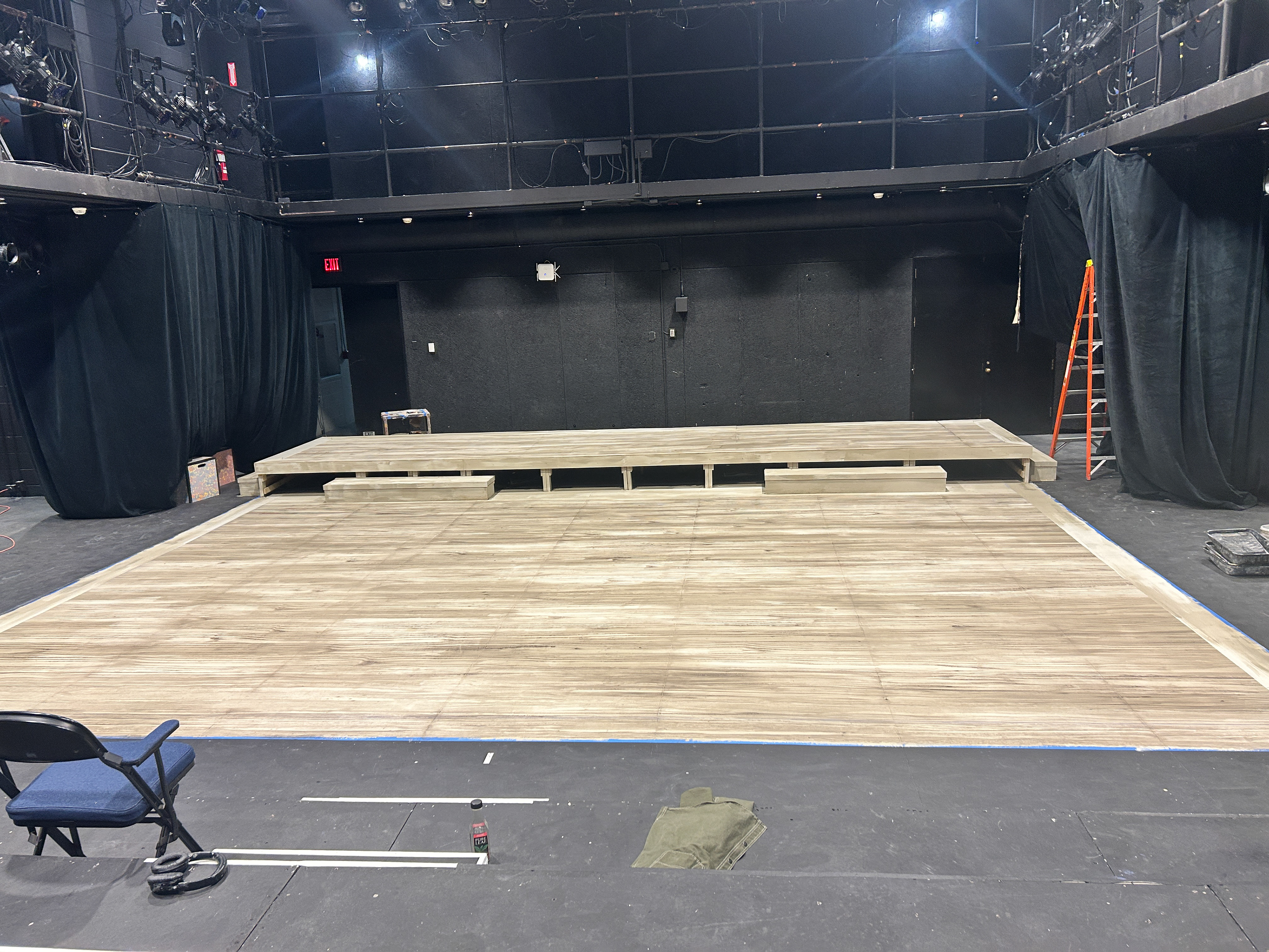 Designed/Led Student Painting for Production of Our Town at SUNY UAlbany. 