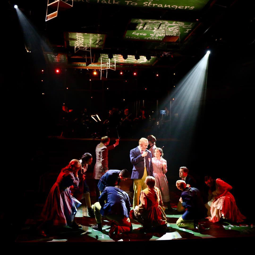 Scenic Charge for this production of Spring Awakening at Arizona Repertory Theatre, Scenic Designer Joe C. Klug