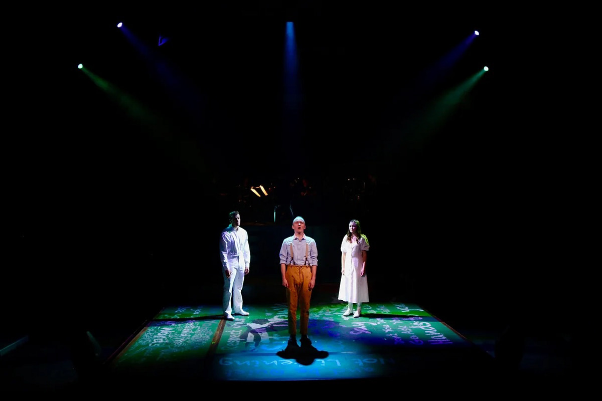 Scenic Charge for this production of Spring Awakening at Arizona Repertory Theatre, Scenic Designer Joe C. Klug