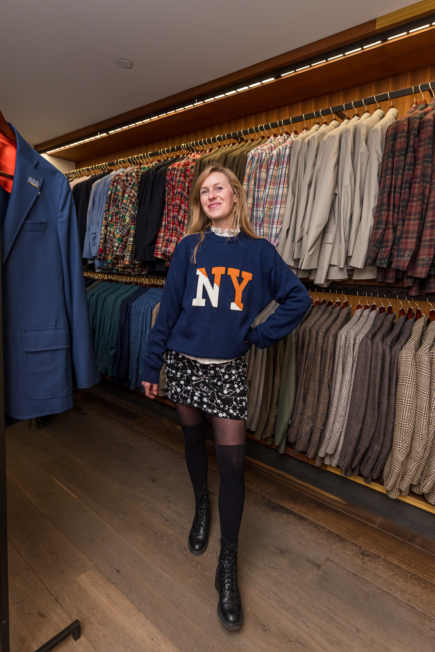 Clara Petit Mari in the Collab Pullover