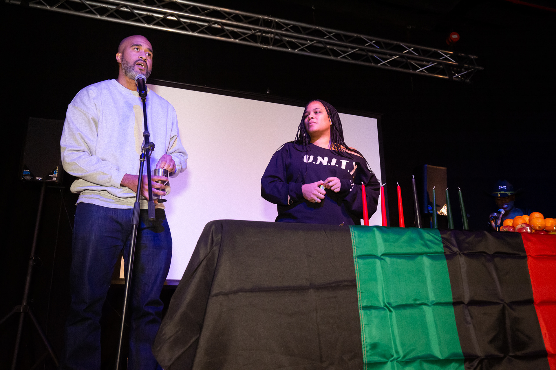 Marlon & Sakina Rice Lighting Candles