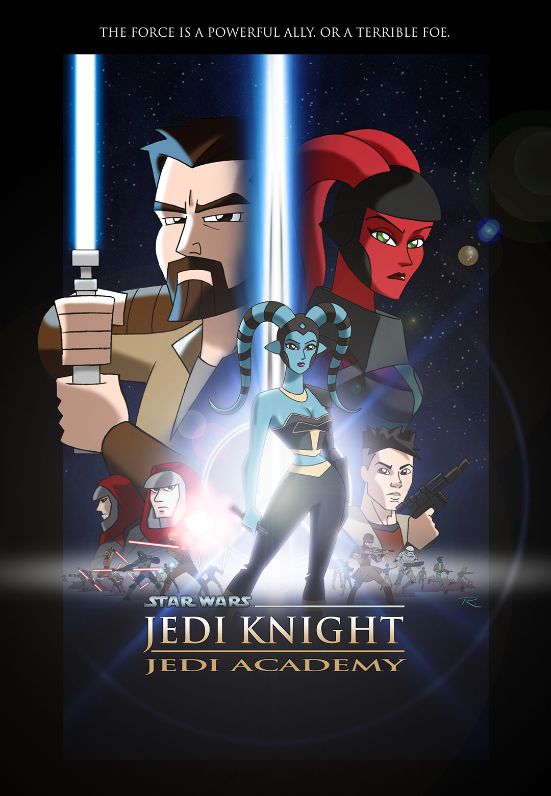 Fan art based on "Jedi Knight: Jedi Academy" video game by Raven Software and LucasArts