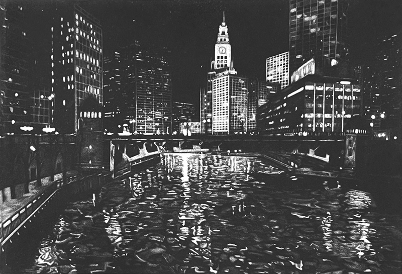 Ice Water, Mezzotint