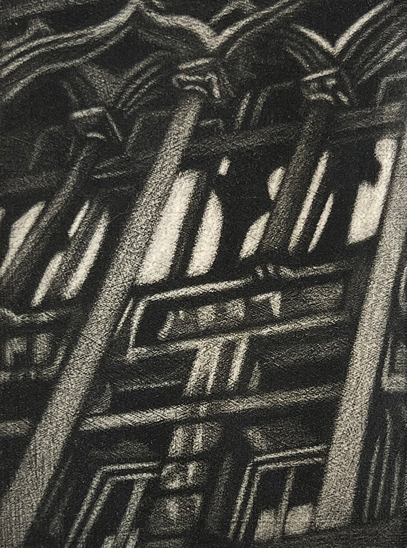 Reflection, Mezzotint