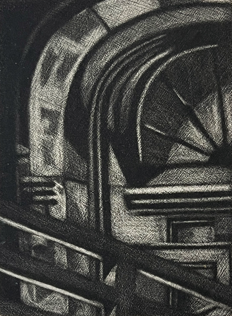 Dark Room, Mezzotint