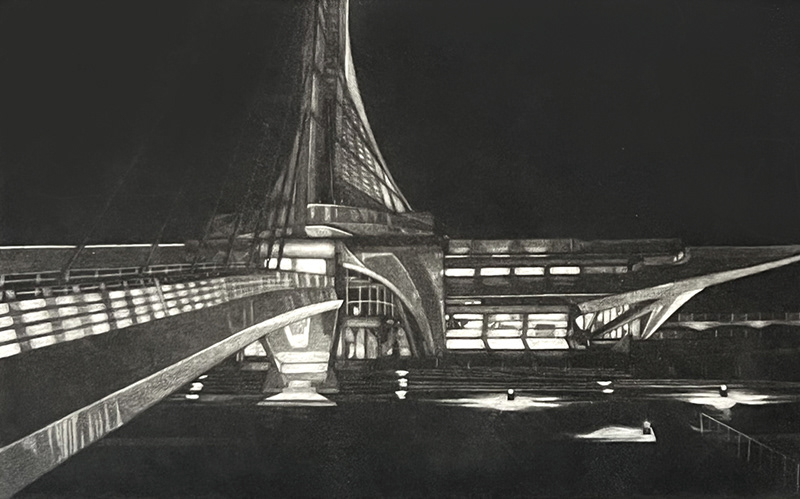 Art Ship, Mezzotint