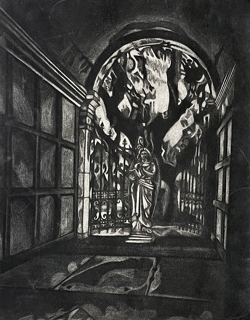 Escape, Mezzotint