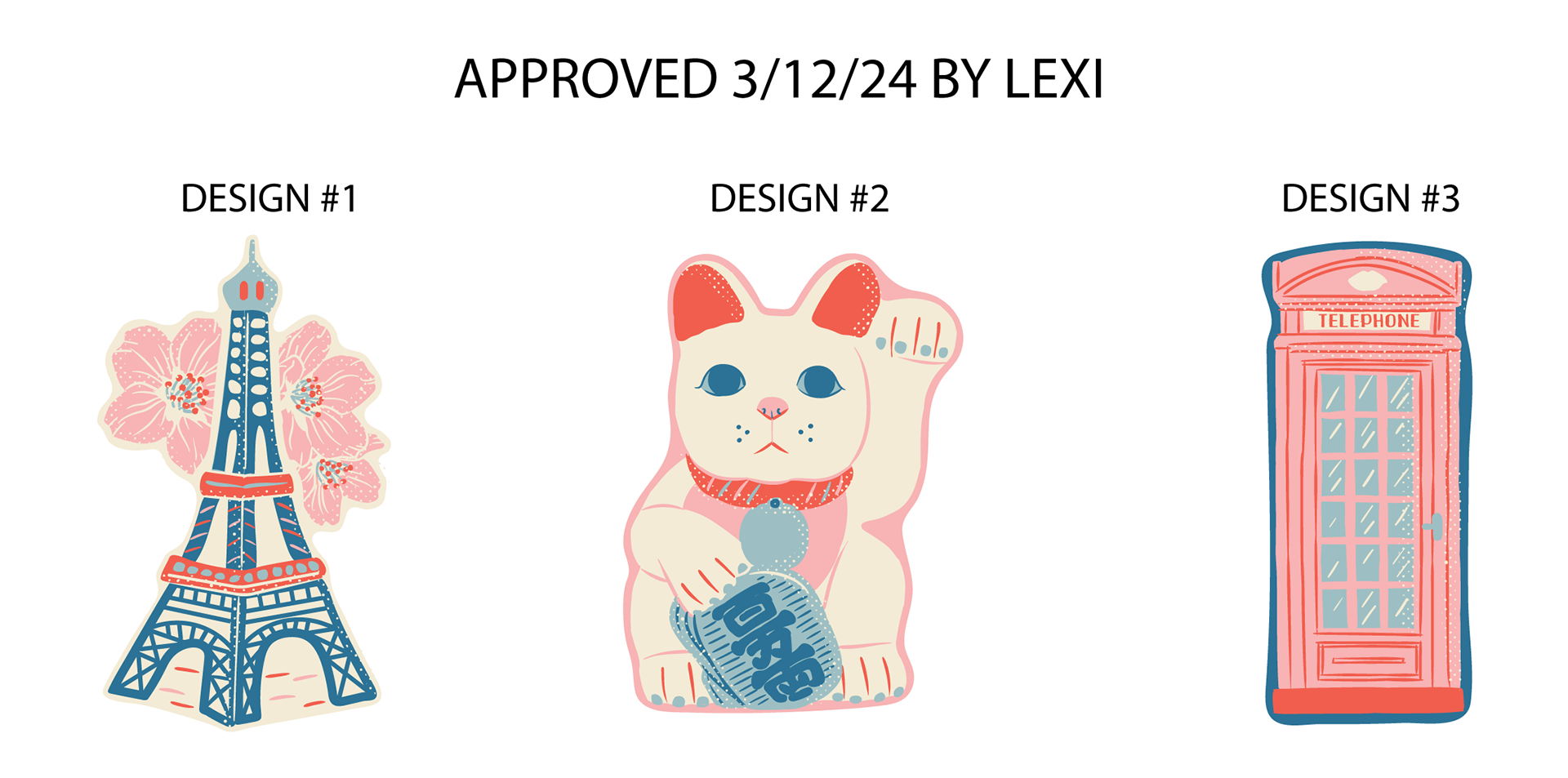 Art made to pitch idea and send to factory