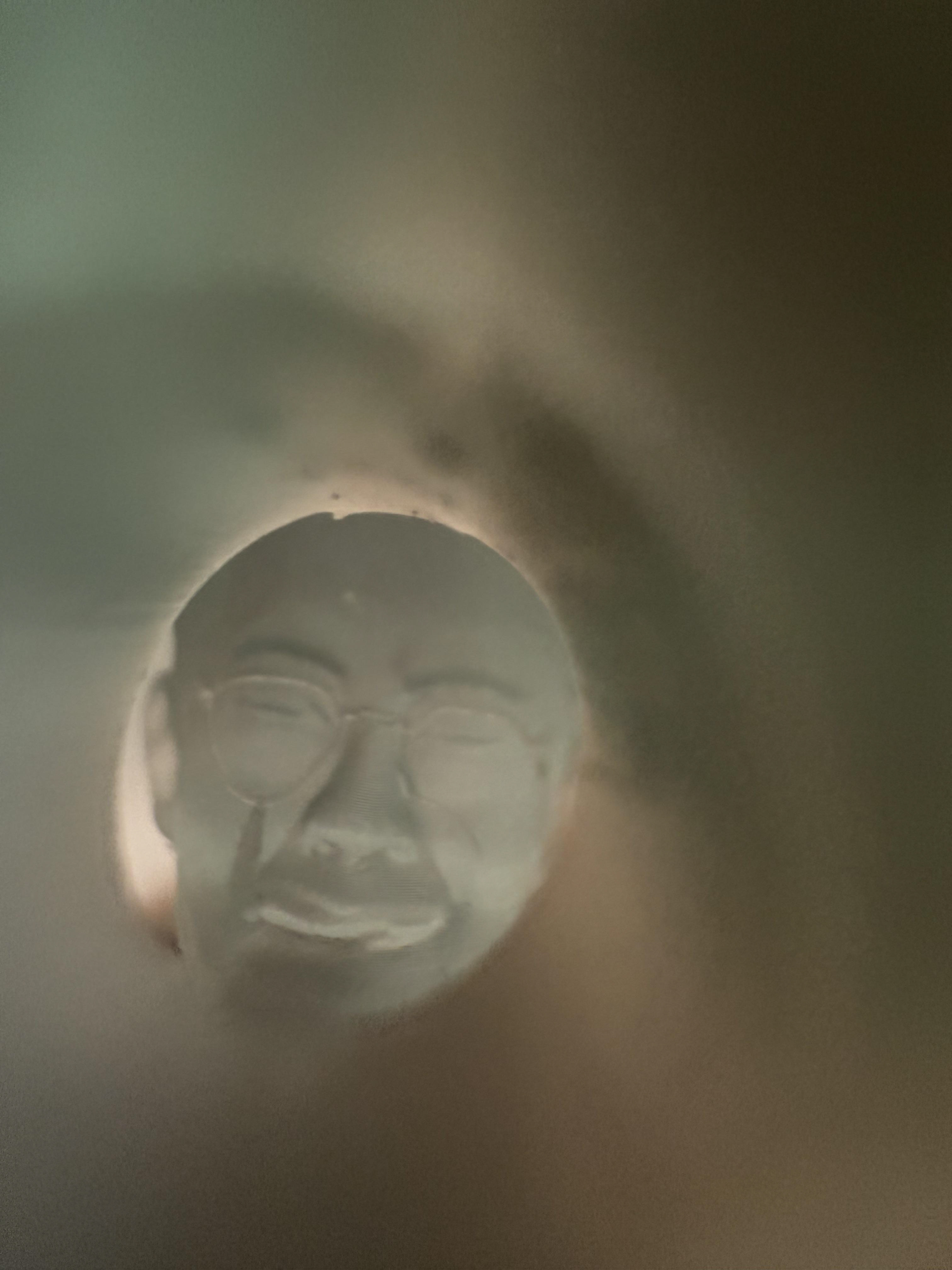 View of the model through the front drainage hole