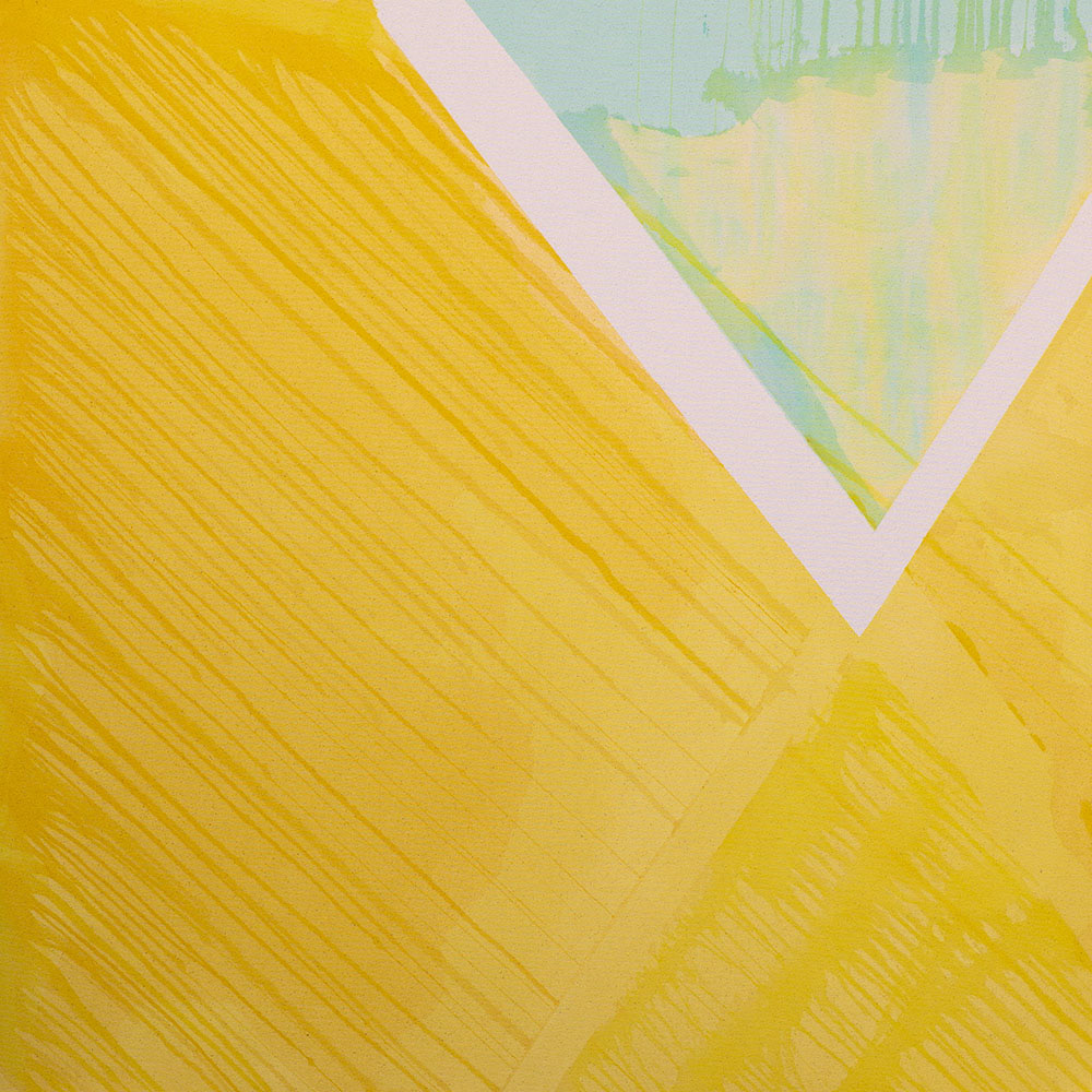 Hope, Acrylic on raw canvas, 44 x 44 inches