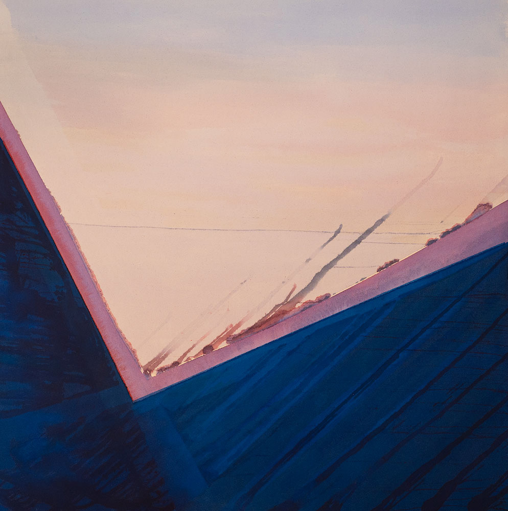 Cambria Solitude, Acrylic on raw canvas, 44 x 44 inches