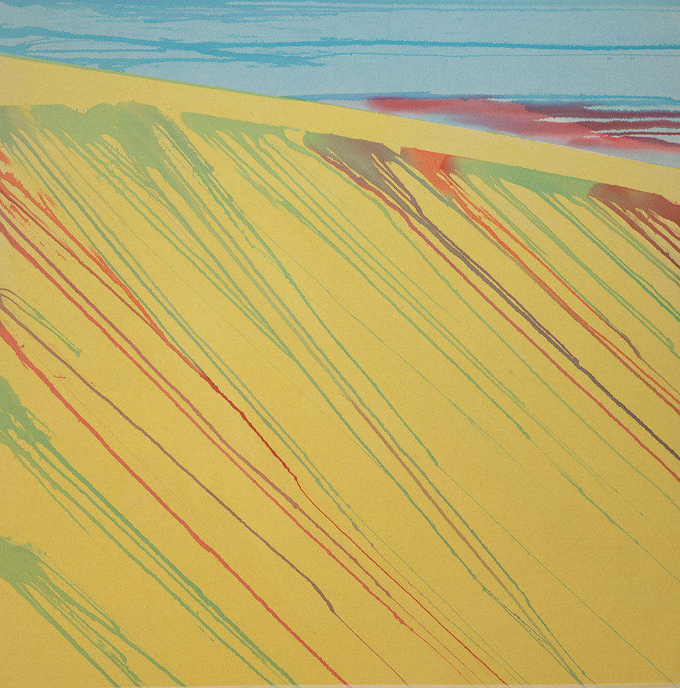 Summer, Acrylic on raw canvas, 44 x 44 inches